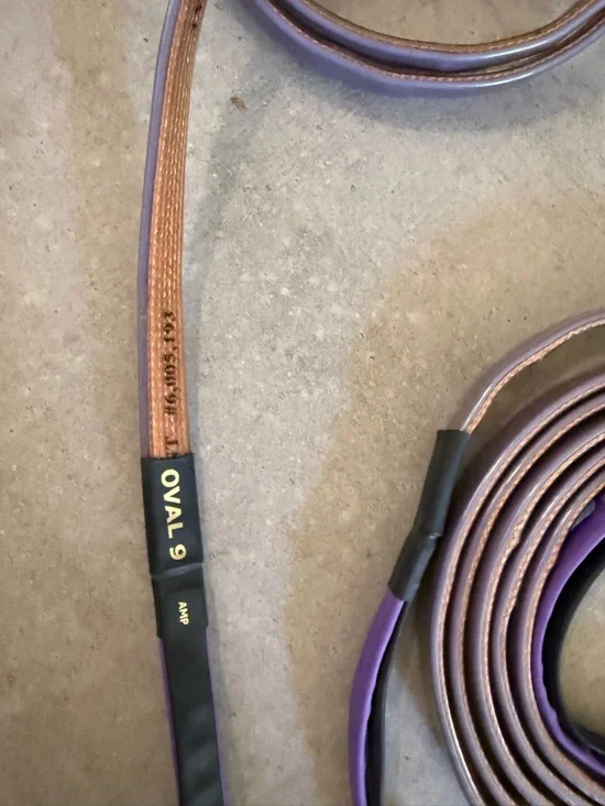 Analysis Plus Oval 9 Speaker Cables Pair With Spade Connectors 10 Foot - Picture 5 of 5